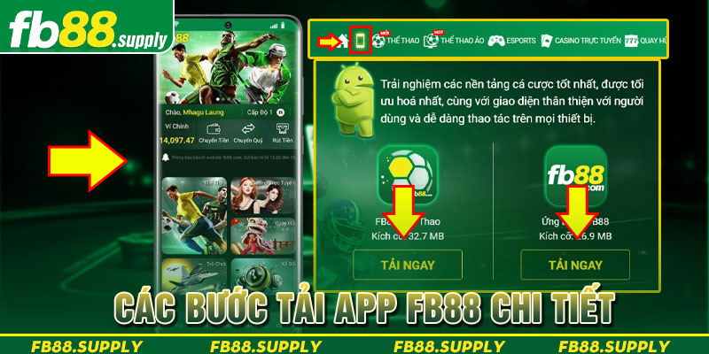 Các bước tải app FB88 chi tiết